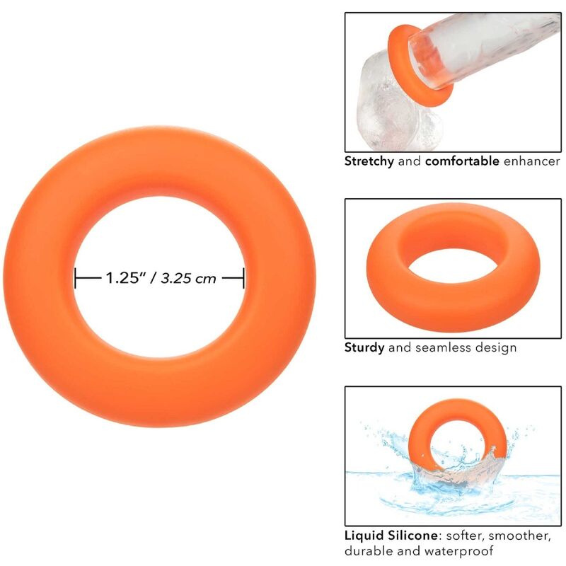 CALIFORNIA EXOTICS - ALPHA PROLONG LARGE RING ORANGE
