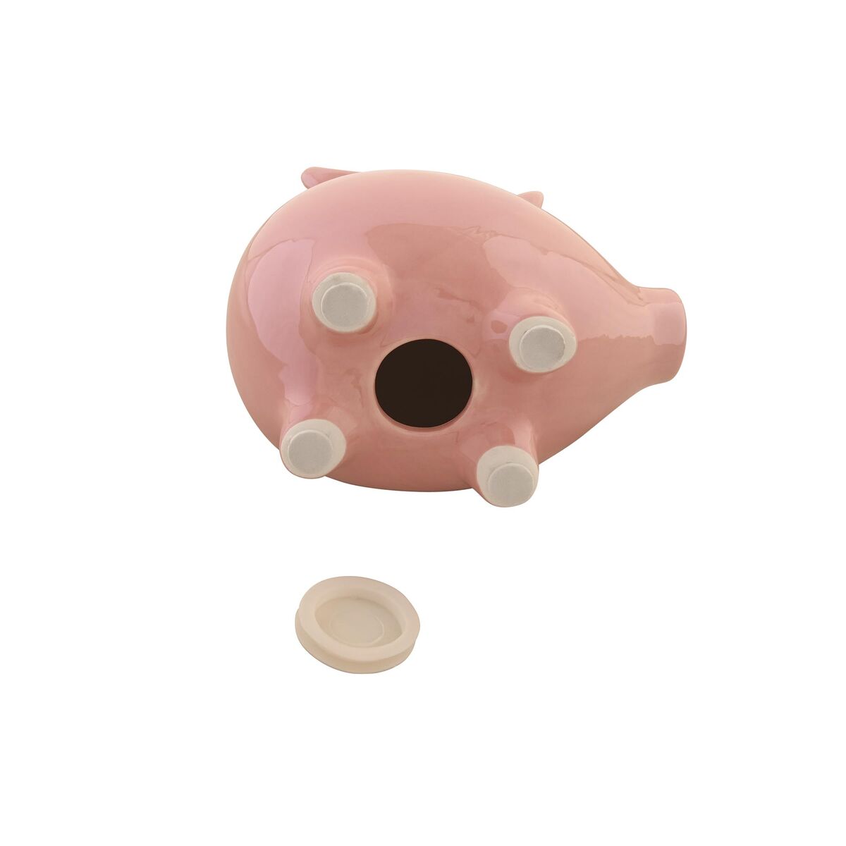 Money box DKD Home Decor 16,5 x 11,5 x 15 cm Children's Pig Dolomite Iridescent