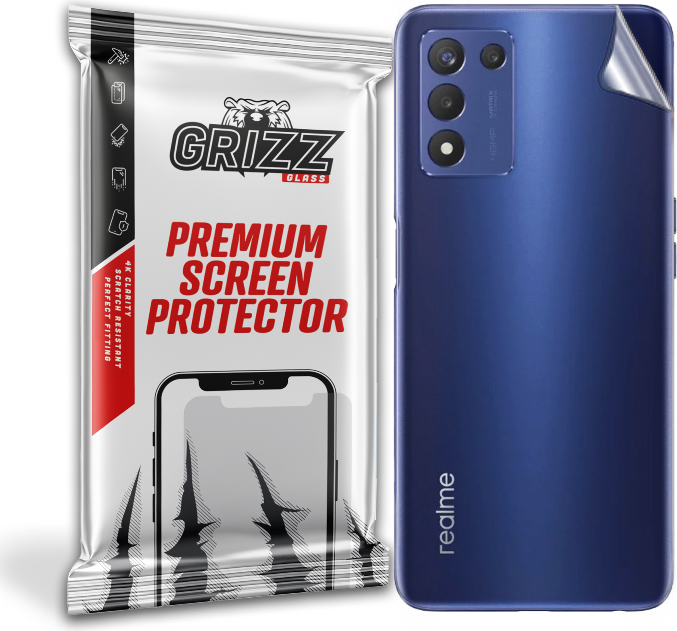 GrizzGlass SatinSkin Realme Q3s 5G