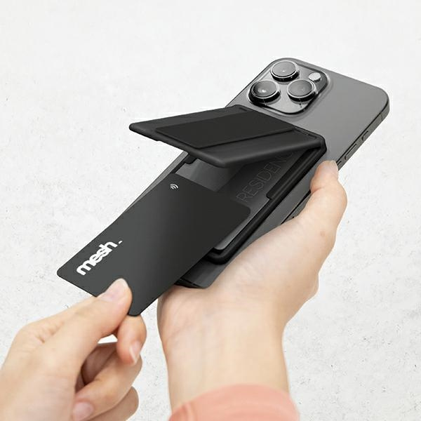 UNIQ Heldro ID magnetic wallet with stand and strap midnight black