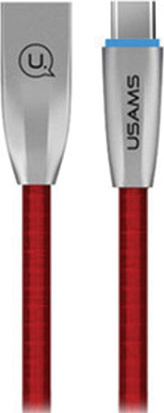 USAMS Nylon Cable U-Light USB-C red 1,2m TCZSUSB04 (US-SJ184)