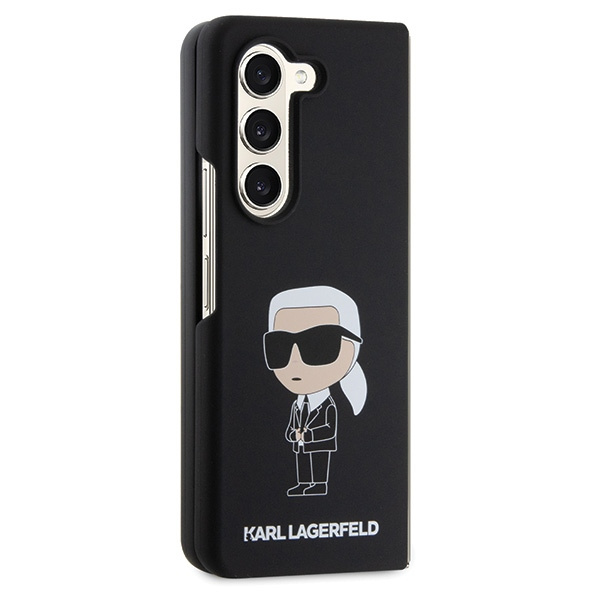 Karl Lagerfeld KLHCZFD5SNIKBCK Samsung Galaxy Z Fold5 hardcase Silicone Ikonik black