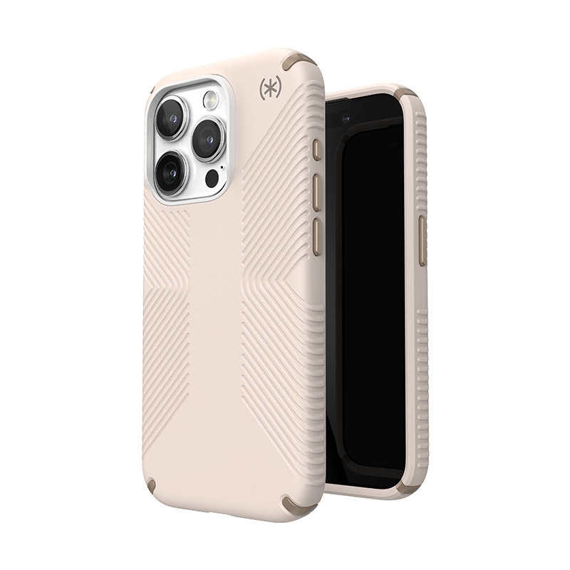 Speck Presidio2 Grip Apple iPhone 15 Pro (Bleached Bone/Heirloom Gold/Hazel Brown)