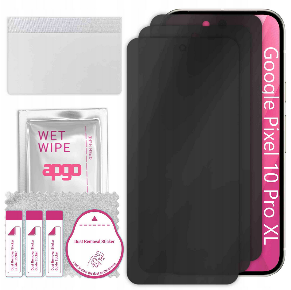 Google Pixel 10 Pro XL 1TB Privacy Set (With Case & Privacy Screen)