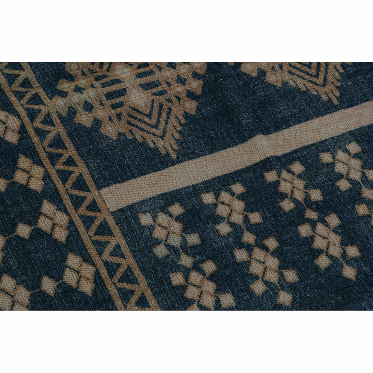 Carpet DKD Home Decor 160 x 230 x 0,4 cm Blue Orange Polyester Arab Geometric (2 Units)