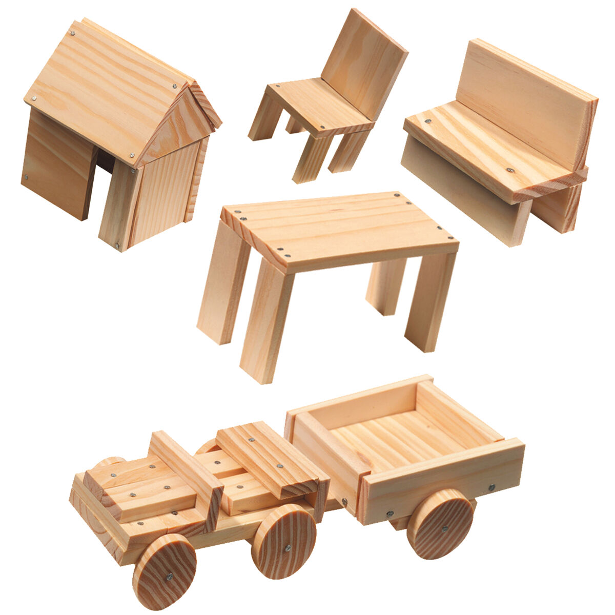 Playset SES Creative Joinery Workshop (57 Stücke)