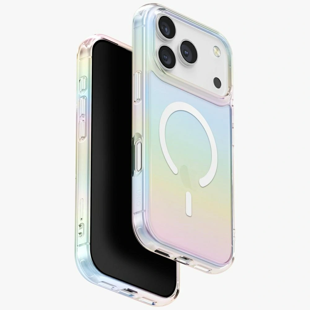 Etui UNIQ Iridescia do Apple iPhone 17 Pro MagClick Charging holo quartz