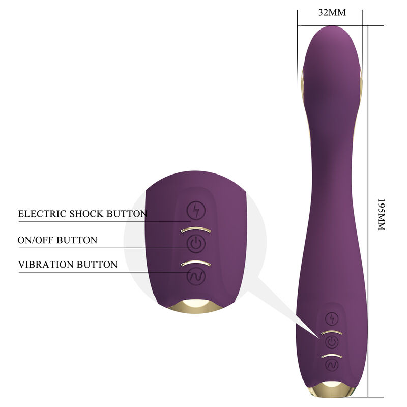PRETTY LOVE - HECTOR ELECTROSHOCK VIBRATOR BY APP CONTROL PURPLE PRETTY LOVE - HECTOR ELECTROSHOCK VIBRATOR BY APP CONTROL PURPLE