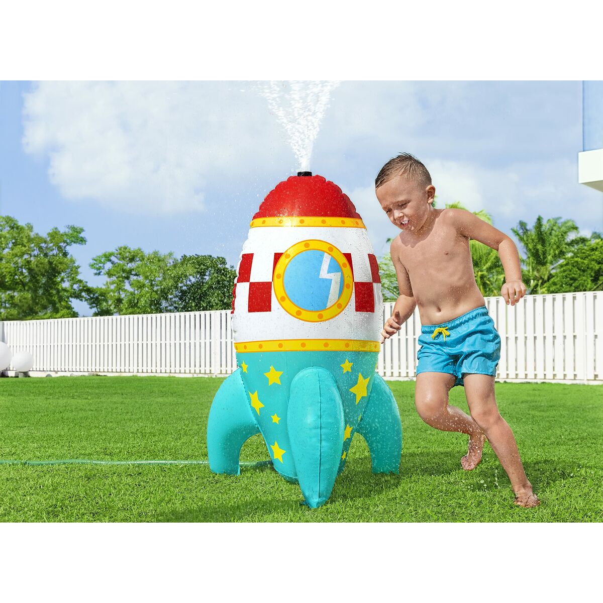 Water Sprinkler and Sprayer Toy Bestway Plastic Spaceship 64 x 61 x 102 cm Water Sprinkler and Sprayer Toy Bestway Plastic Spaceship 64 x 61 x 102 cm