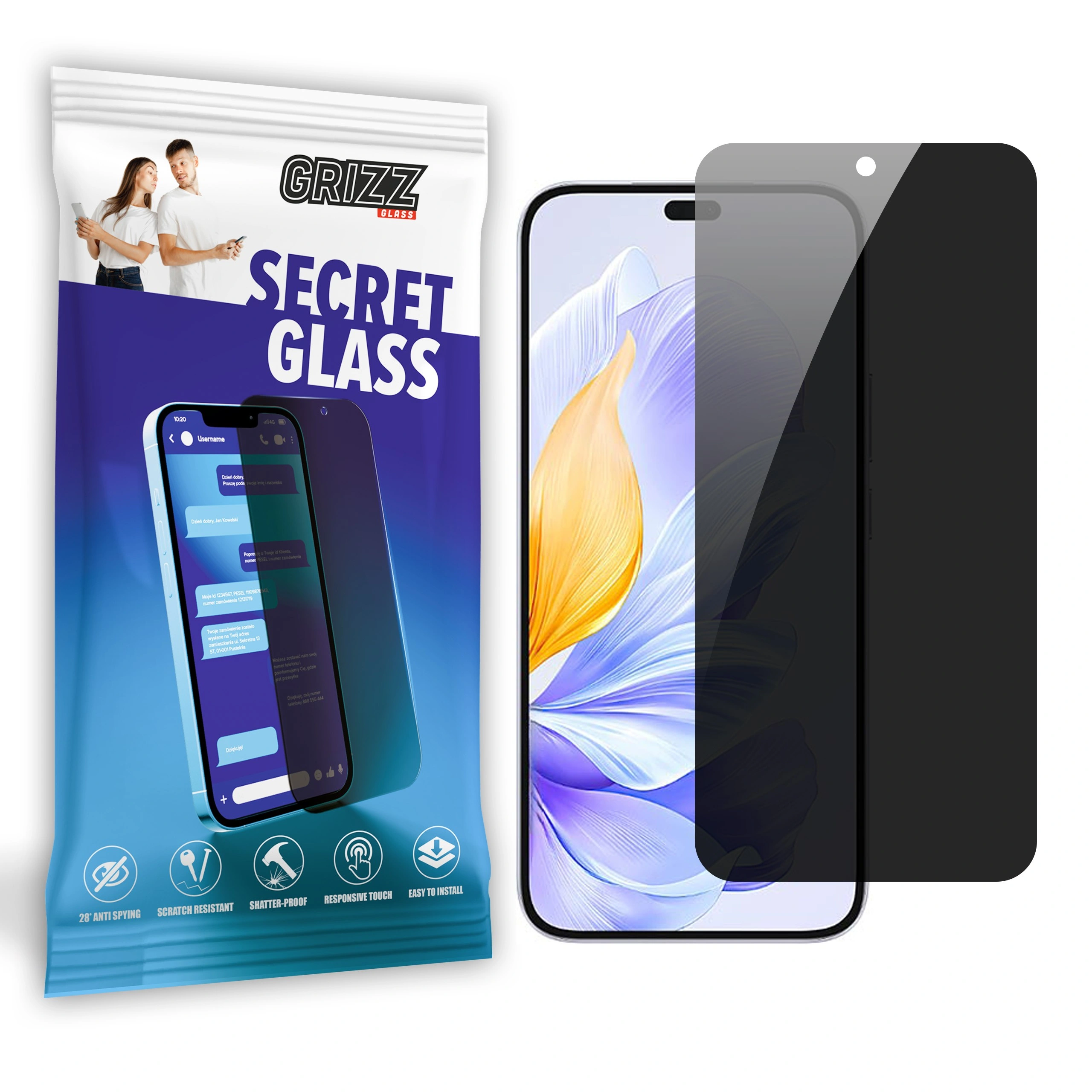 Privacy Glass GrizzGlass SecretGlass for Honor X60i