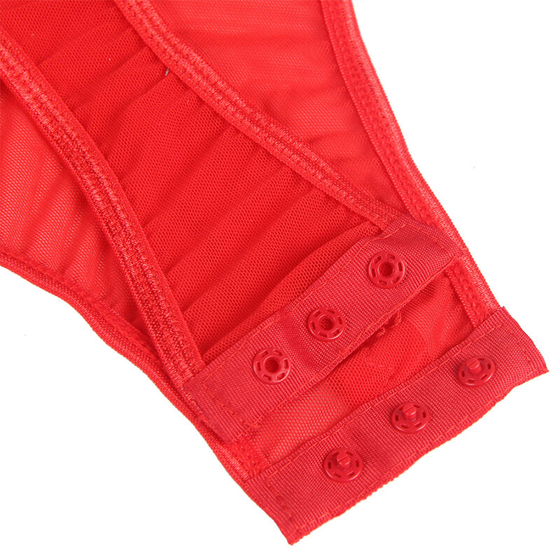 SUBBLIME - TEDDY WITH GARTER STRAP DETAIL CHEST RED S/M SUBBLIME - TEDDY WITH GARTER STRAP DETAIL CHEST RED S/M