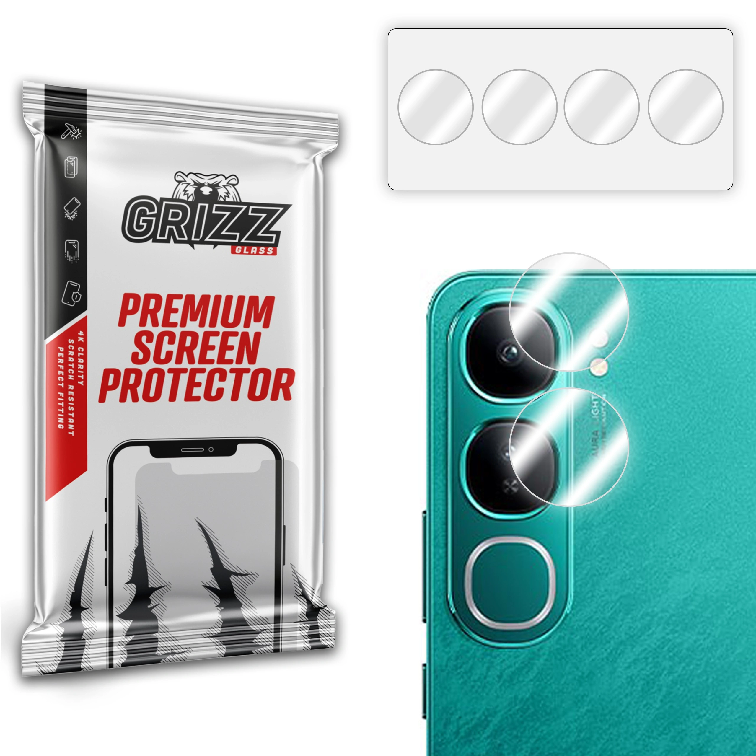 GrizzGlass HybridGlass Camera Vivo Y300