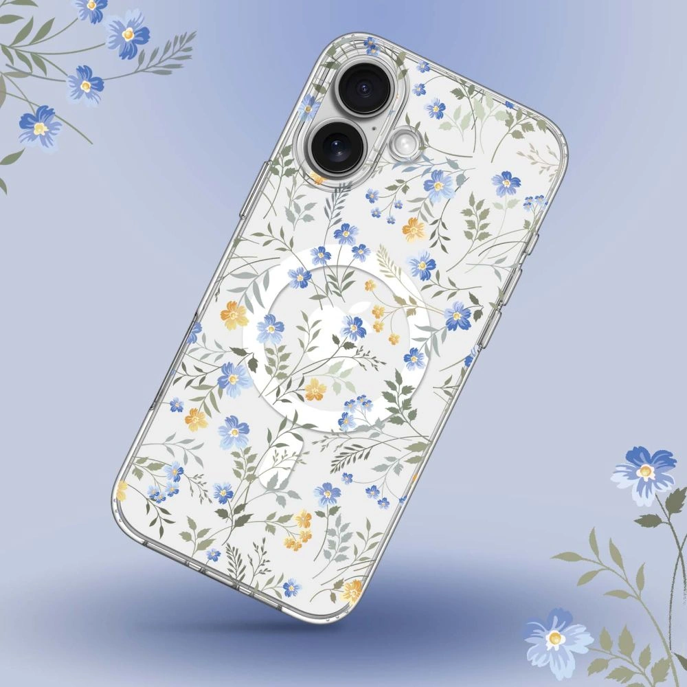 Case Tech-Protect Magmood MagSafe Apple iPhone 16 Spring Flowers