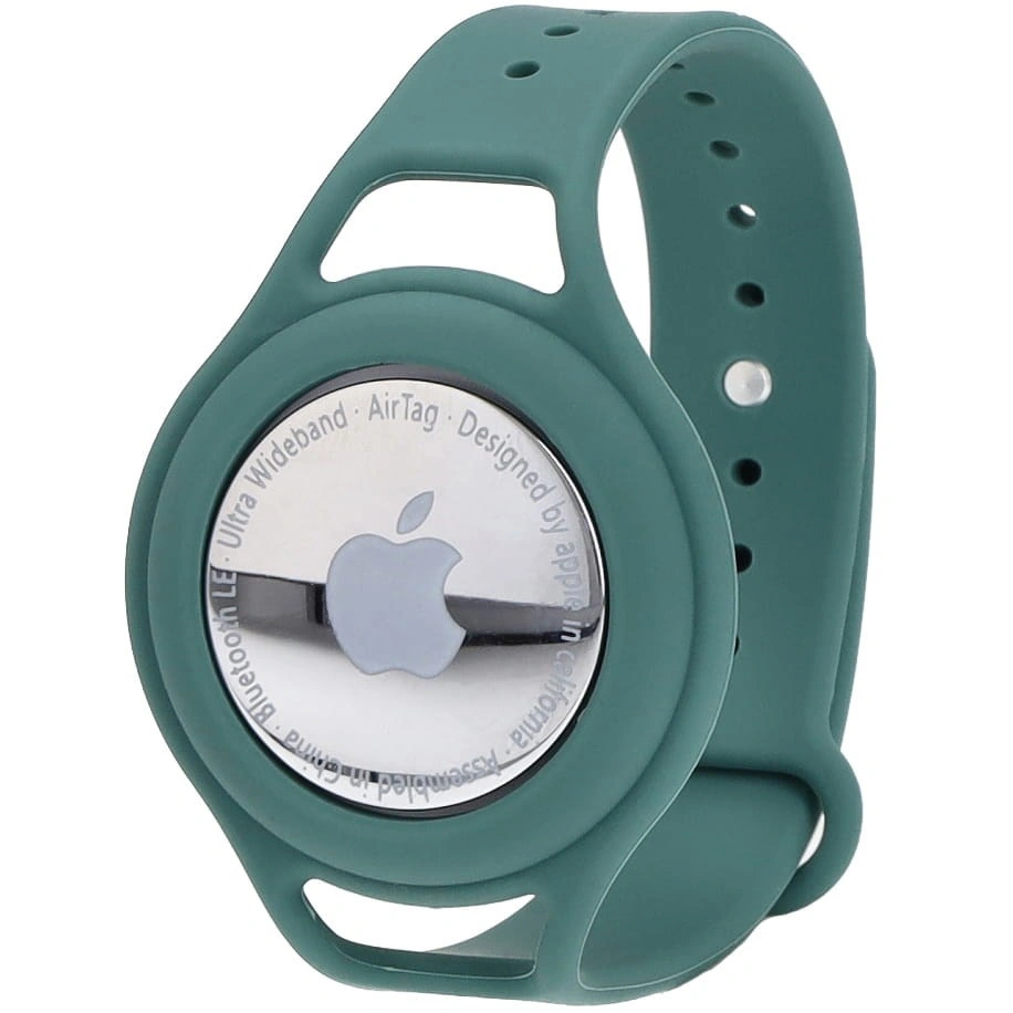 Bizon Case Locator Child Apple AirTag green