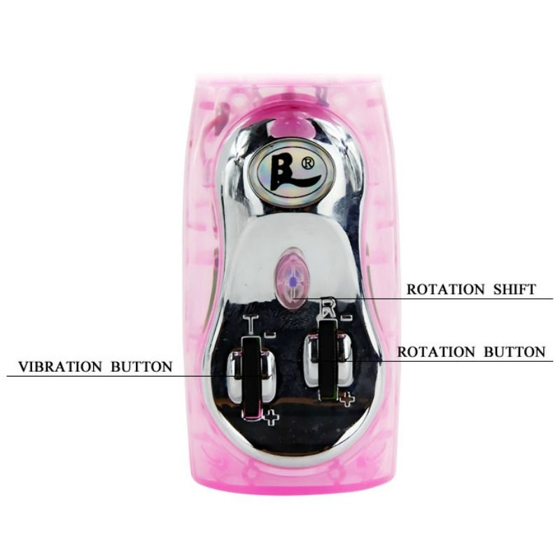 VIBRATOR WITH CLIT STIMULATION MULTISPEED MULTIROTATION