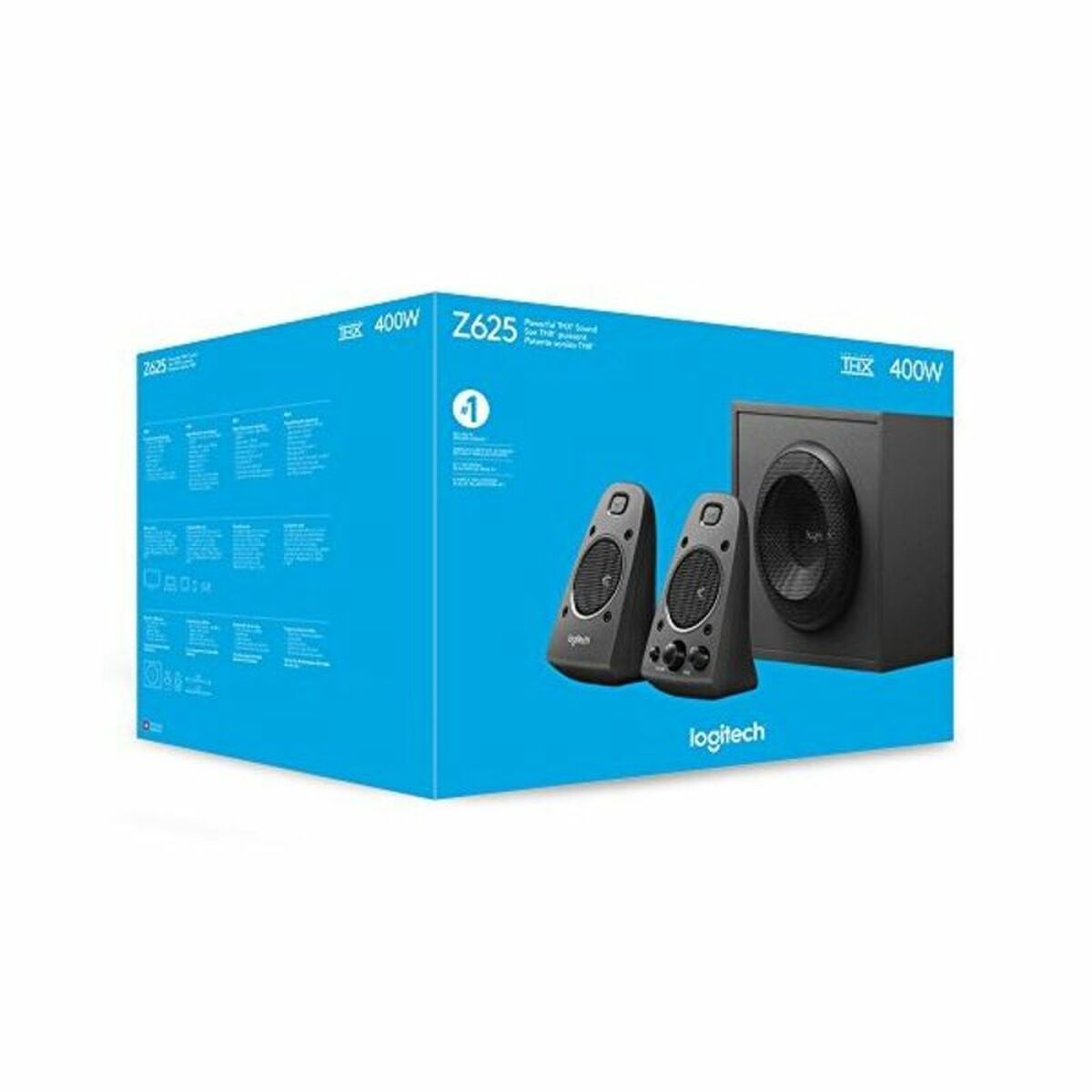 Gaming Speakers Logitech 980-001256 2.1 Black 200W Gaming Speakers Logitech 980-001256 2.1 Black 200W
