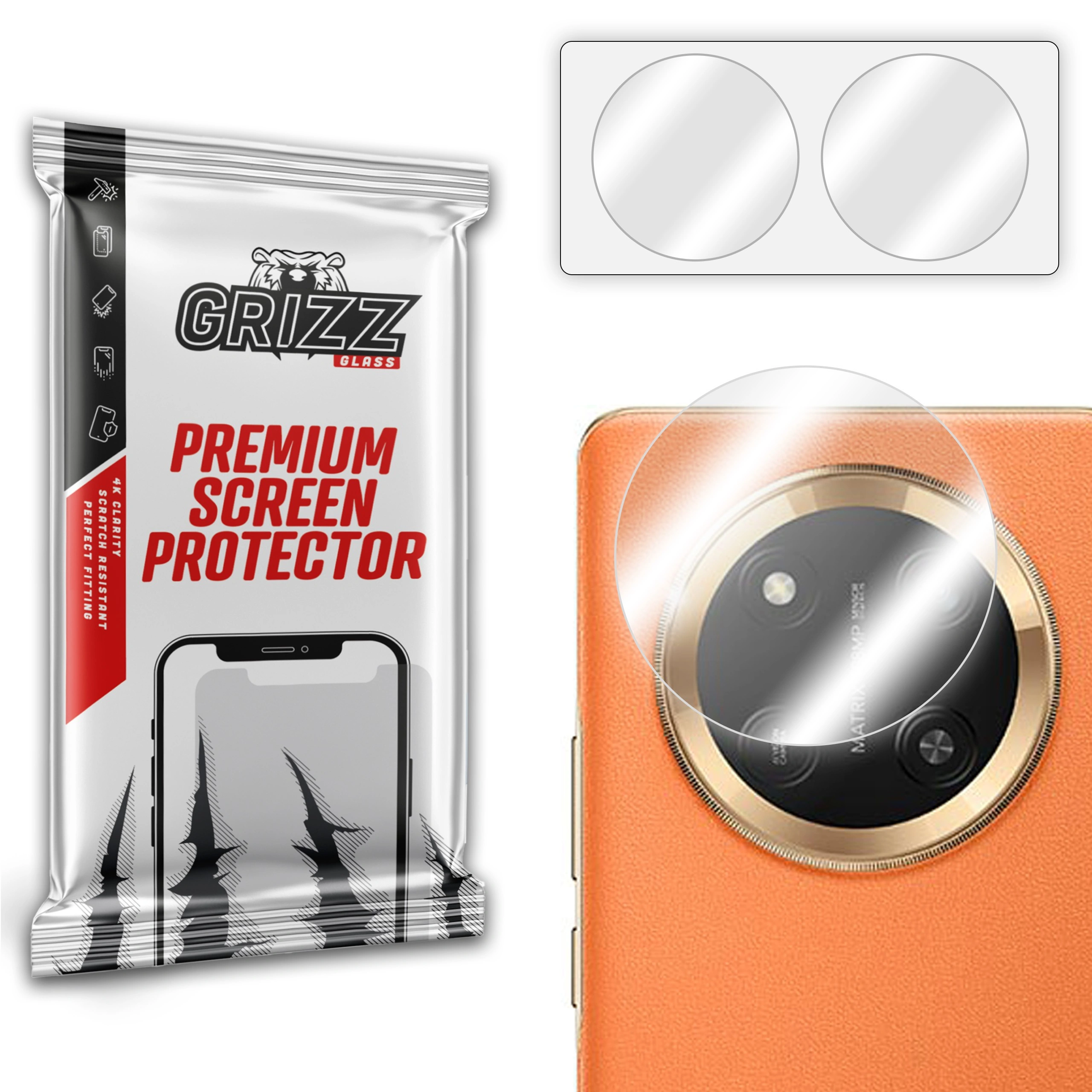 GrizzGlass HybridGlass Camera Honor X60 Pro