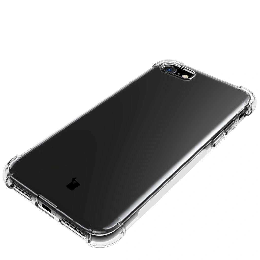 Bizon Case Clear Pack case + 2x screen glass + lens glass Apple iPhone SE 2022/2020 8/7 clear