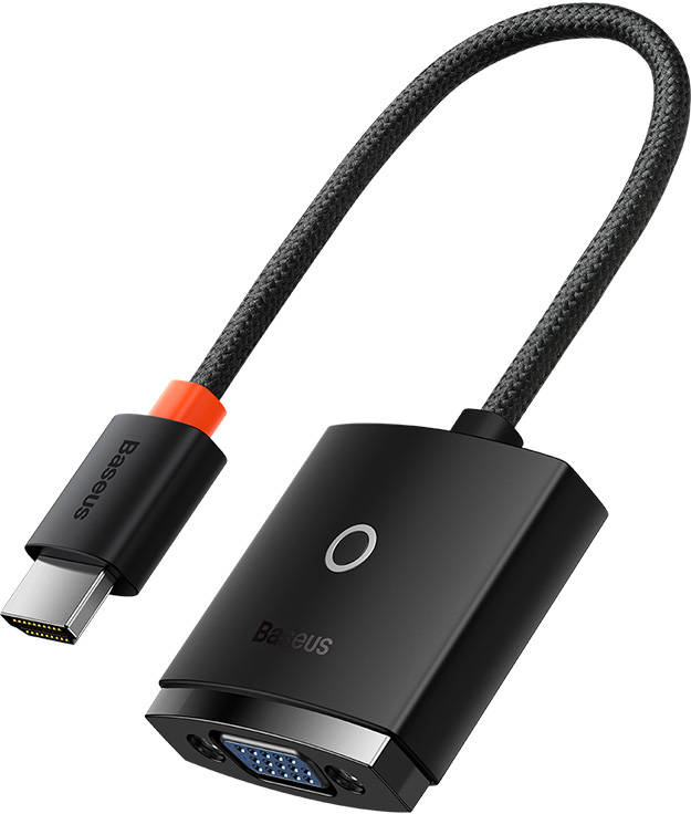 Baseus Lite Series HDMI to VGA Adapter with audio (black)