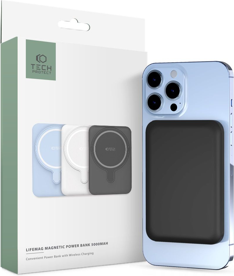 Tech-Protect PB10 LifeMag Powerbank MagSafe 5000mah Black