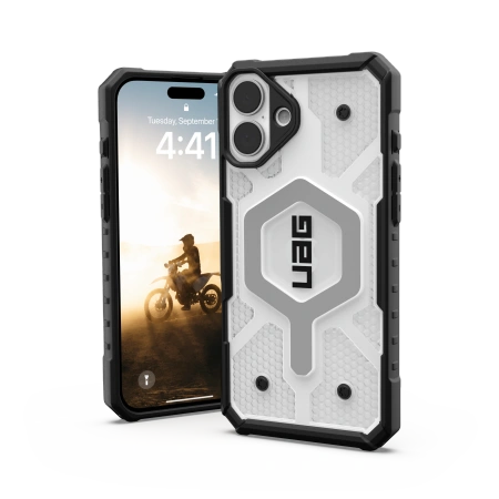 UAG Urban Armor Gear Pathfinder Clear MagSafe Apple iPhone 16 Plus MagSafe (ice/black)