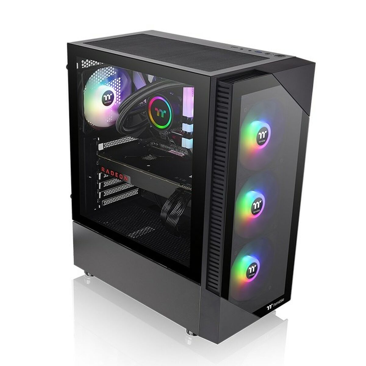 ATX Semi-tower Box THERMALTAKE View 200 TG ARGB Black