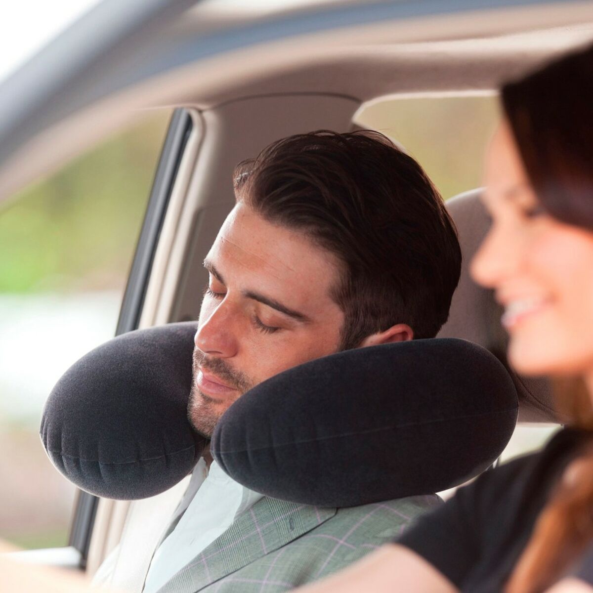 Travel pillow Intex Grey 36 x 10 x 30 cm