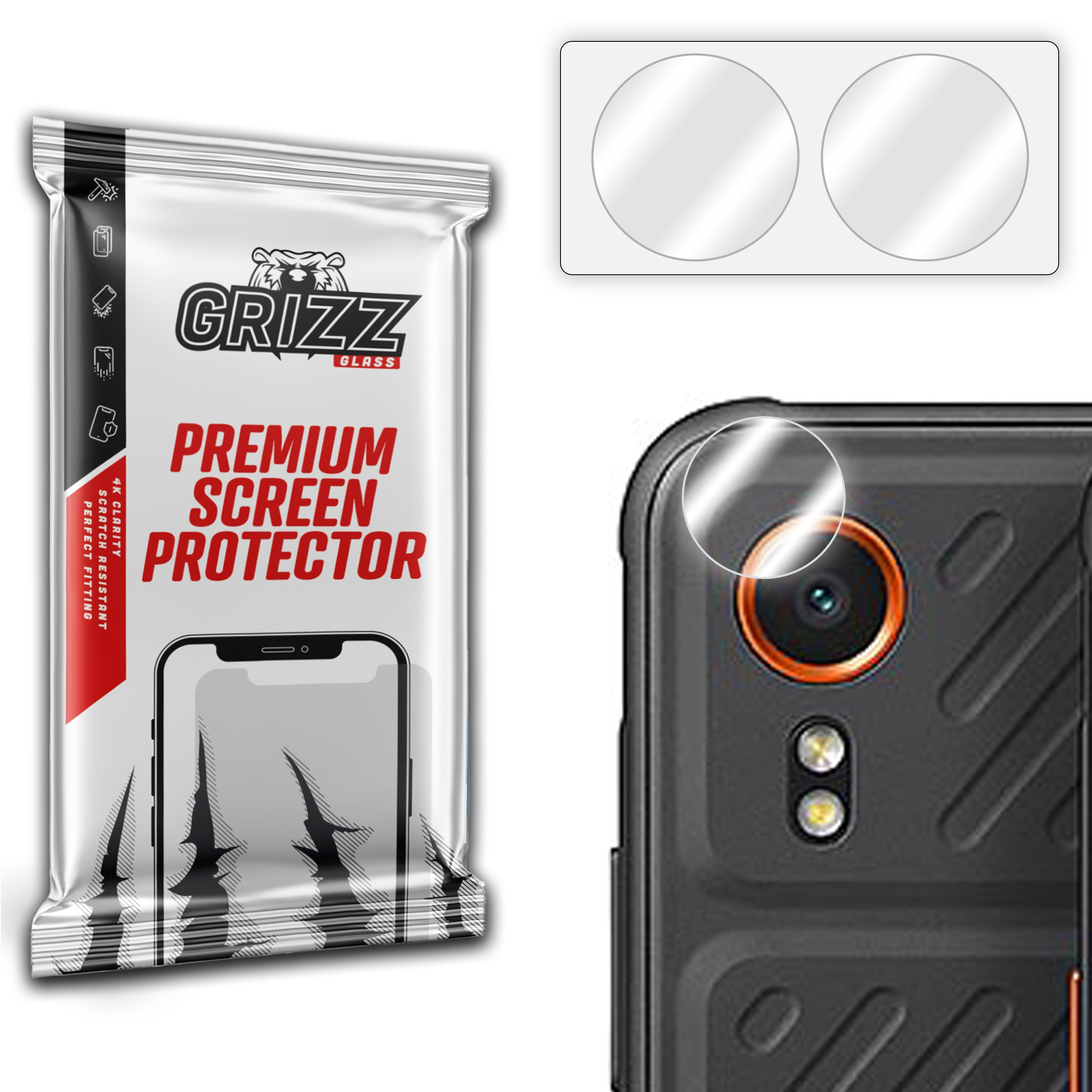 GrizzGlass HybridGlass Camera Samsung Galaxy Xcover7