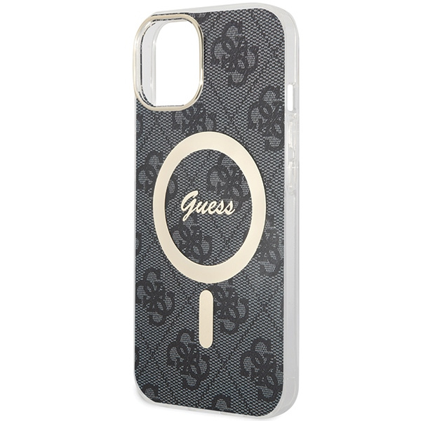 Guess GUHMP15MH4STK Apple iPhone 15 Plus / 14 Plus hardcase 4G MagSafe black