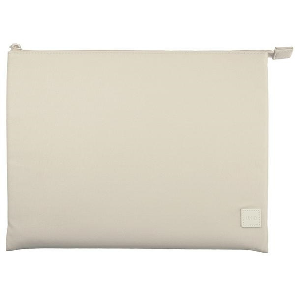 UNIQ Lyon laptop Sleeve 14 inch Waterproof RPET seasalt light beige