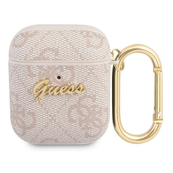 Guess GUA24GSMP Apple AirPods cover pink 4G Script Metal Collection