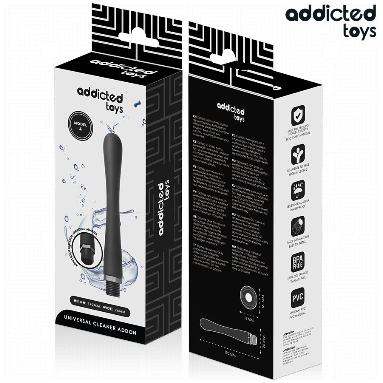 ADDICTED TOYS - ANAL CLEANER WITH UNIVERSAL ADAPTER MODEL 4