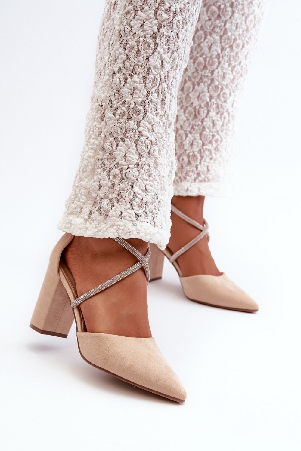  Block heel pumps model 198518 Step in style  beige