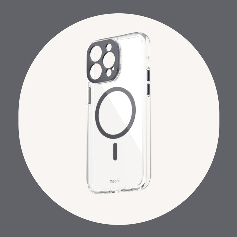 Moshi iGlaze MagSafe Apple iPhone 15 Plus (Meteorite Gray)
