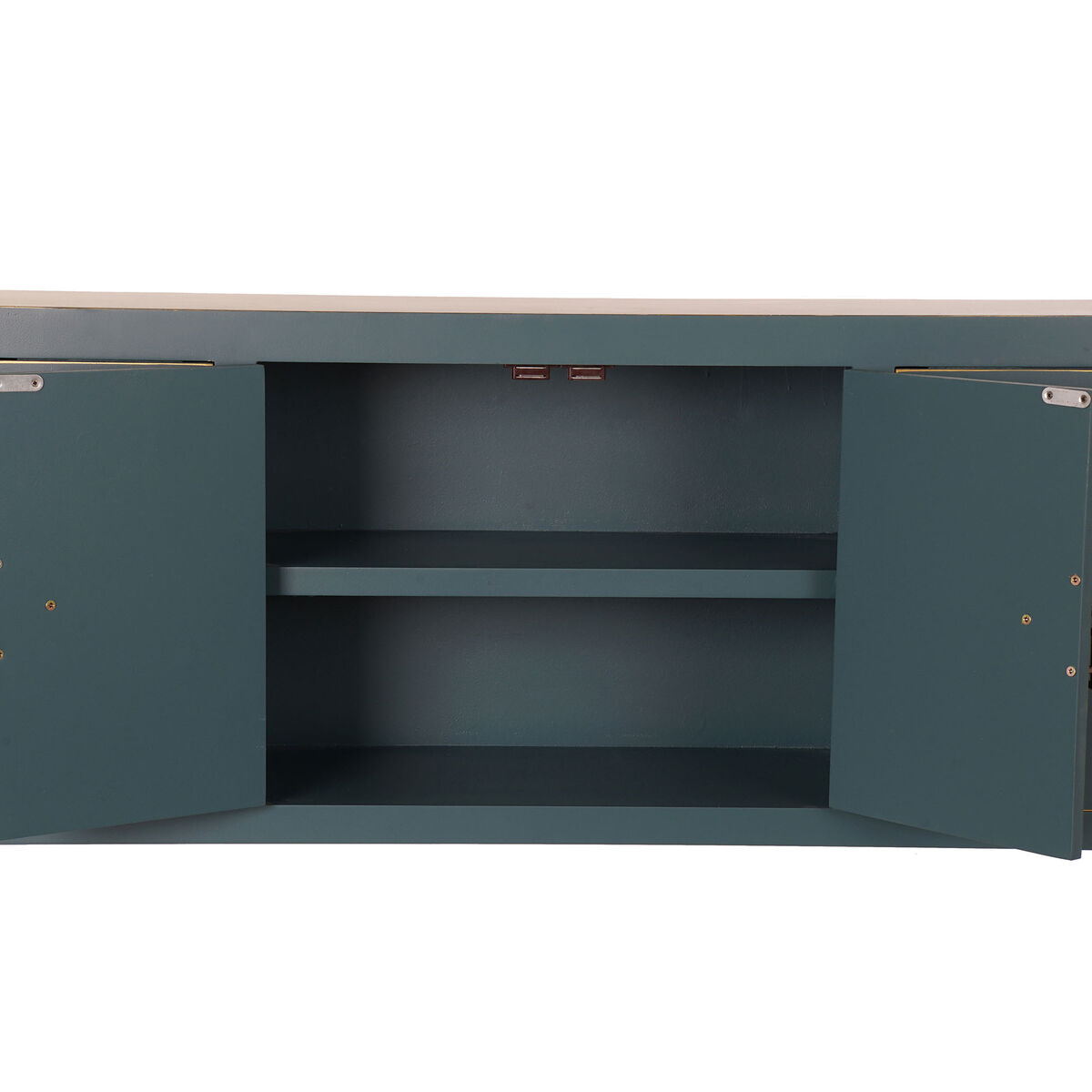 TV furniture DKD Home Decor Fir Dark blue MDF Wood 130 x 24 x 51 cm