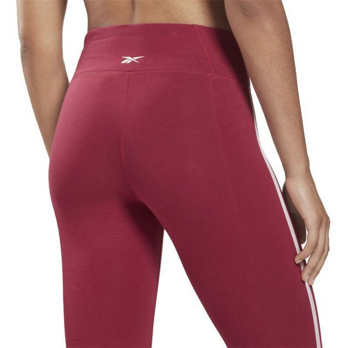 Sports Leggings Reebok  Pping Cotton W Dark Red