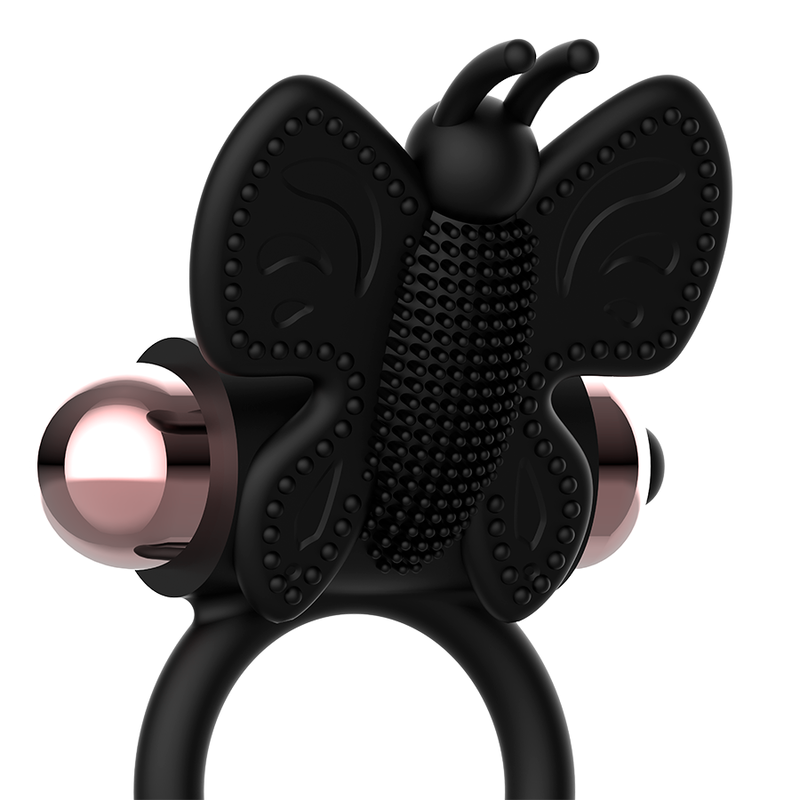 COQUETTE CHIC DESIRE - COCK RING BUTTERFLY  WITH VIBRATOR BLACK/ GOLD