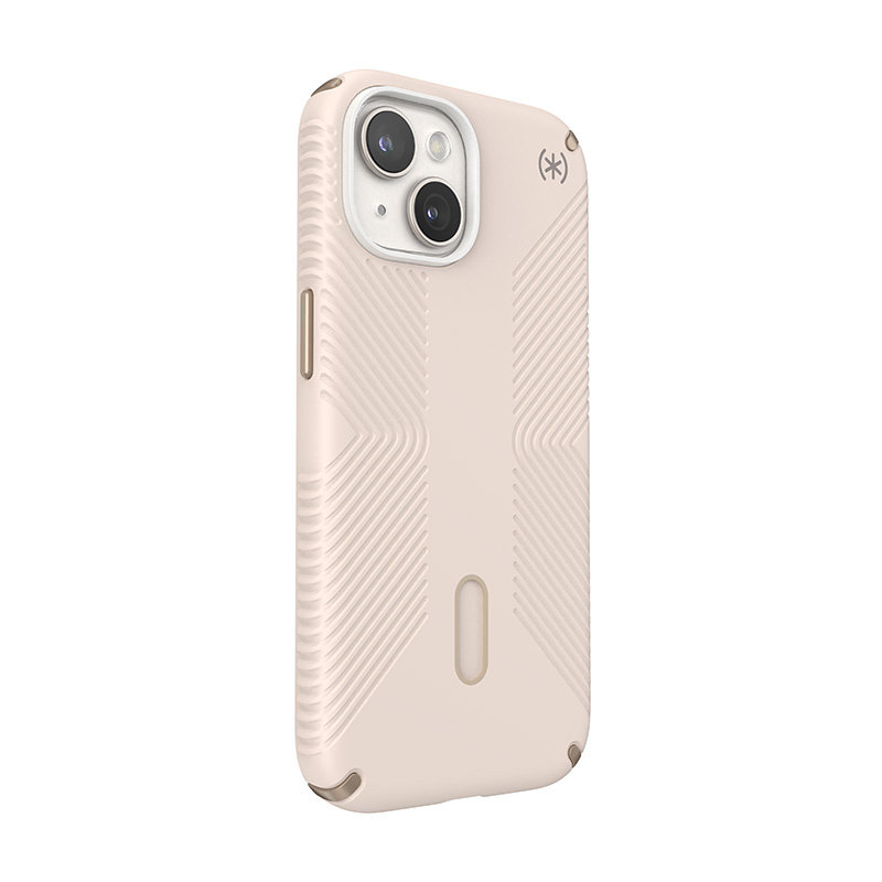 Speck Presidio2 Grip ClickLock MagSafe Apple iPhone 15 (Bleached Bone/Heirloom Gold/Hazel Brown)