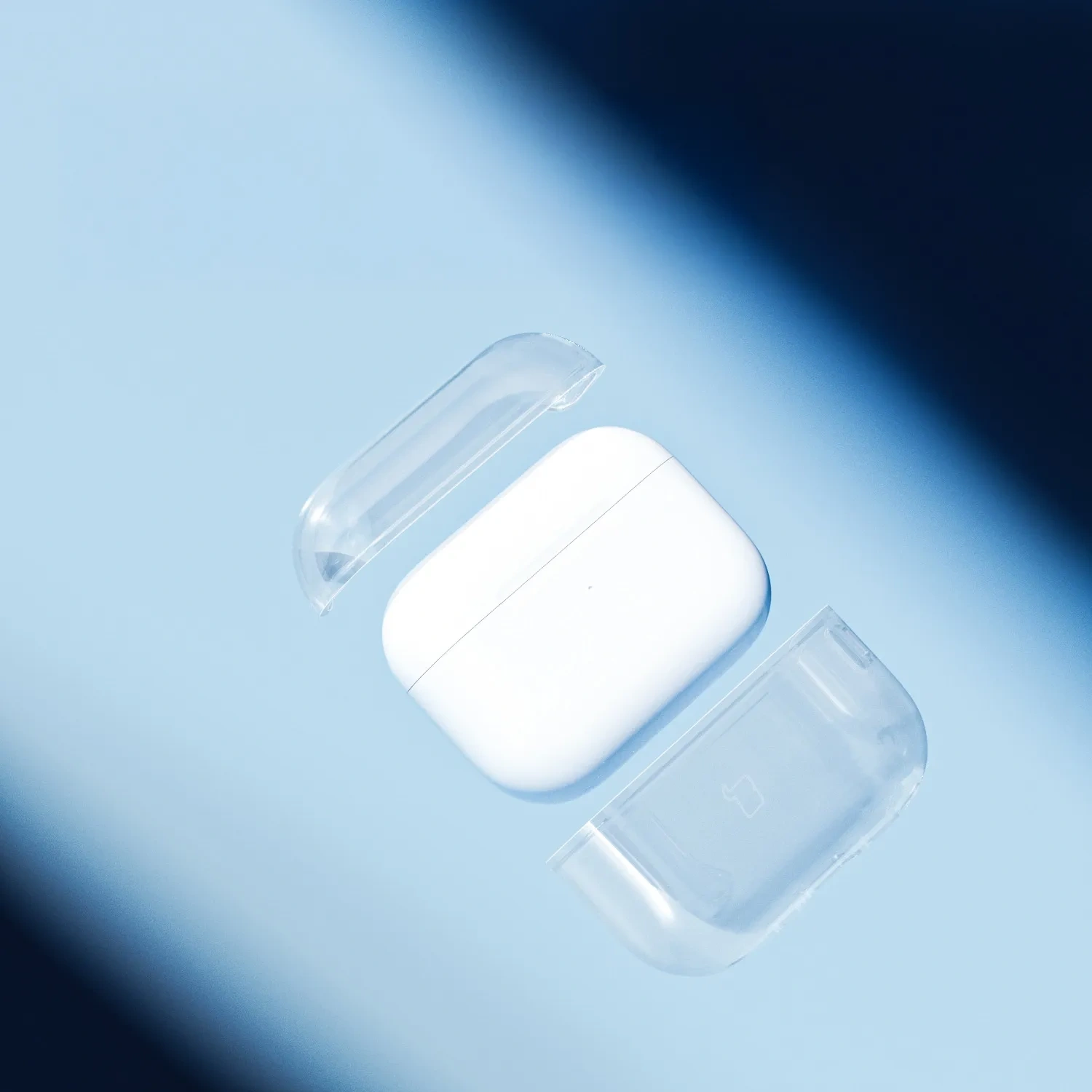 Elastyczne etui z karabińczykiem Bizon Case Headphone Clear do Apple AirPods Pro 3 przeźroczyste