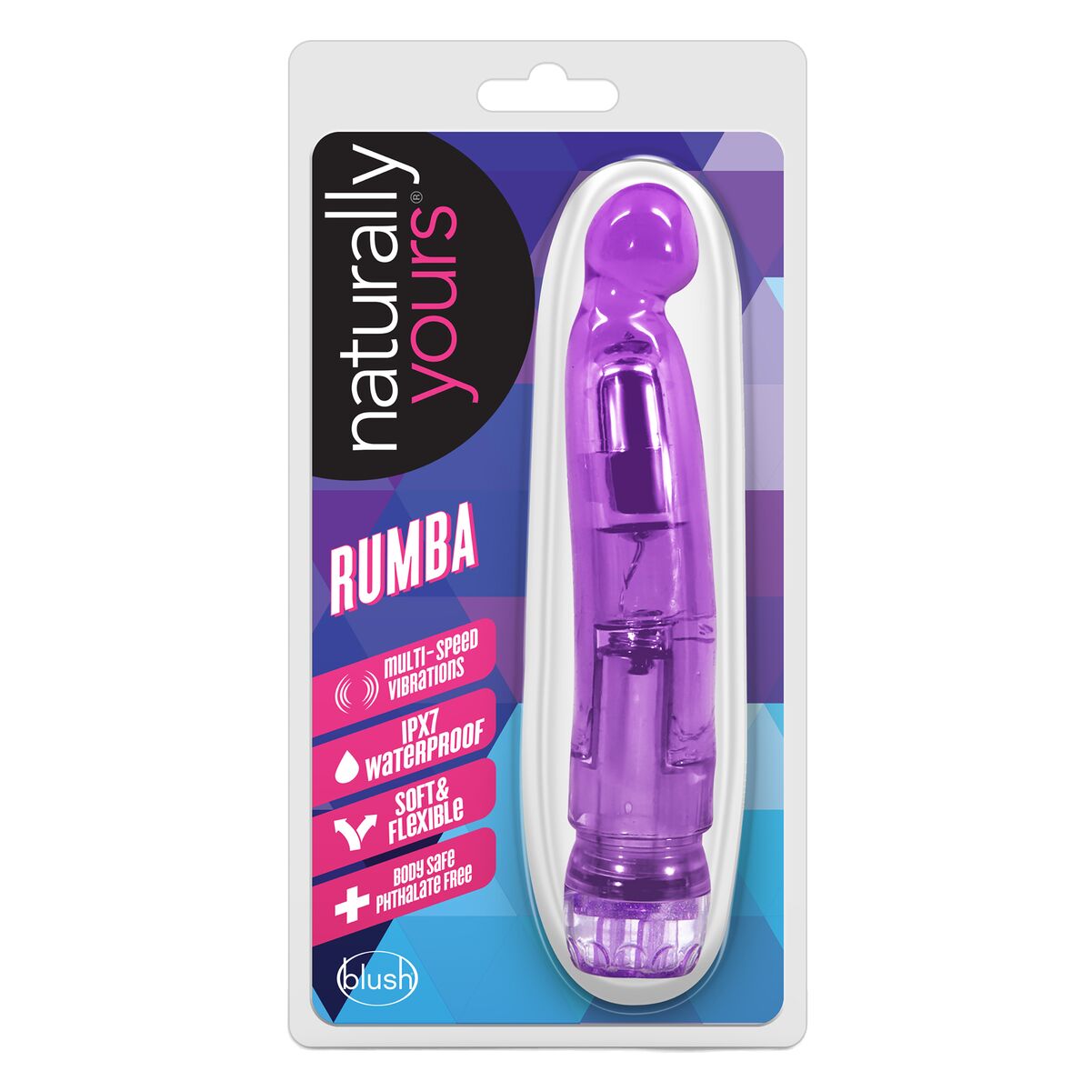 Vibrator Blush Naturally Yours Purple Vibrator Blush Naturally Yours Purple