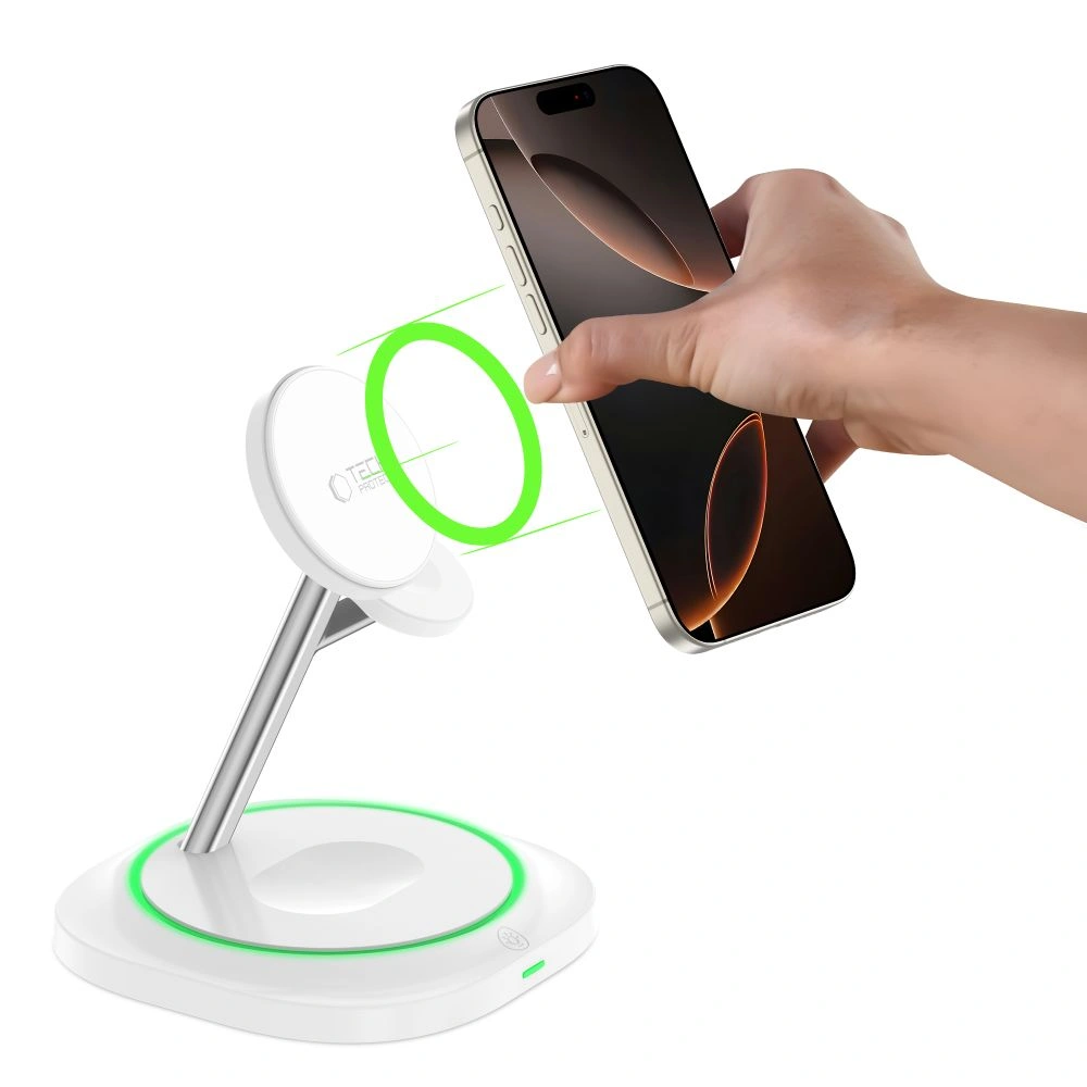 Tech-Protect QI15W-A46 Magnetic MagSafe Wireless Charger White