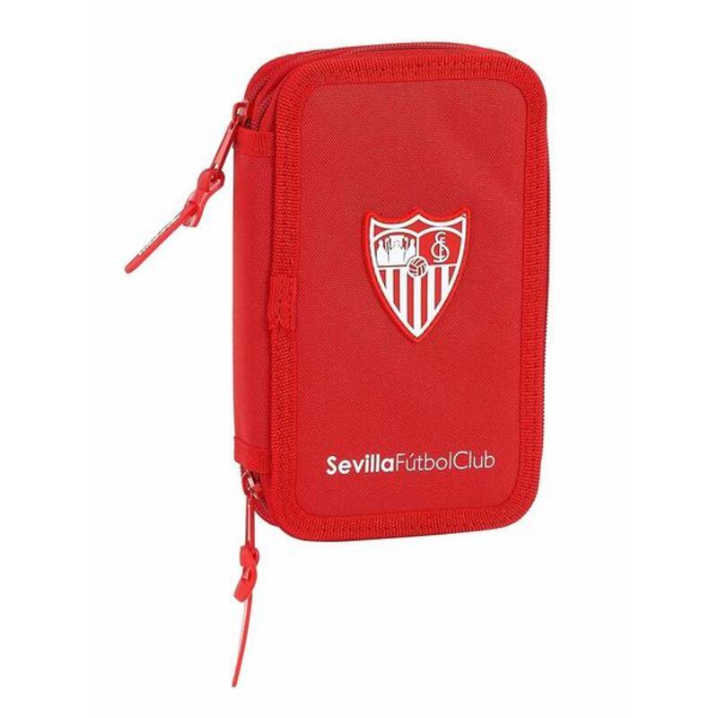 Doppel-Federtasche Sevilla Fútbol Club M854 12.5 x 19.5 x 4 cm Rot Sportlich 28 pcs