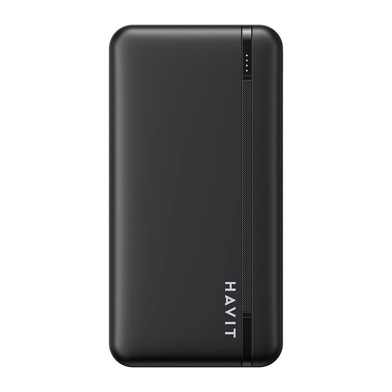 Powerbank HAVIT PB90 10000 mAh, 2x USB-A, 1x USB-C, PD (black)