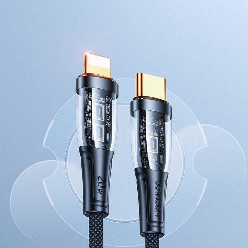 Joyroom Smart Power-Off USB-C/Lightning Cable 20W 1.2m black (S-CL020A3)