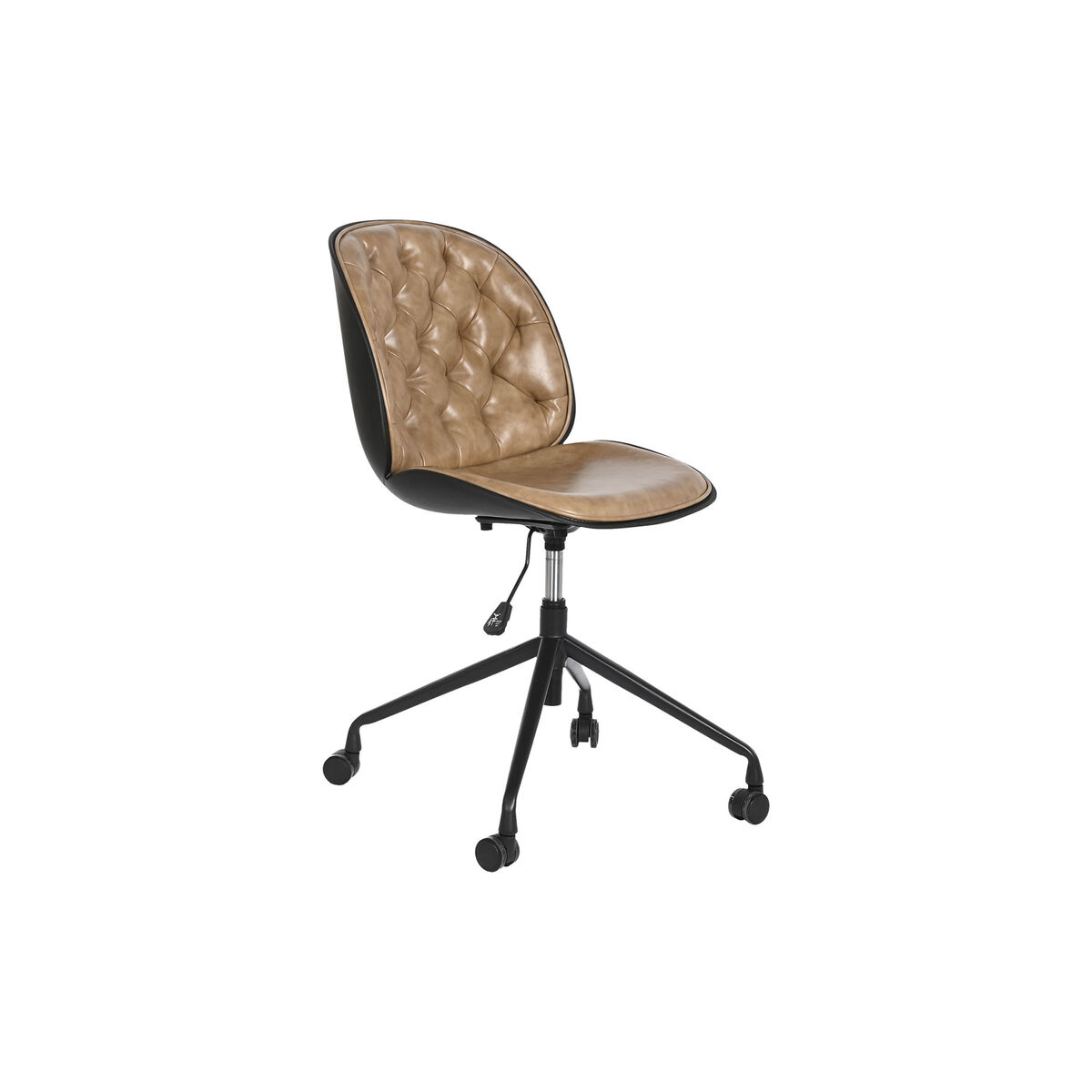 Office Chair DKD Home Decor 47,5 x 57,5 x 83 cm Light brown polypropylene