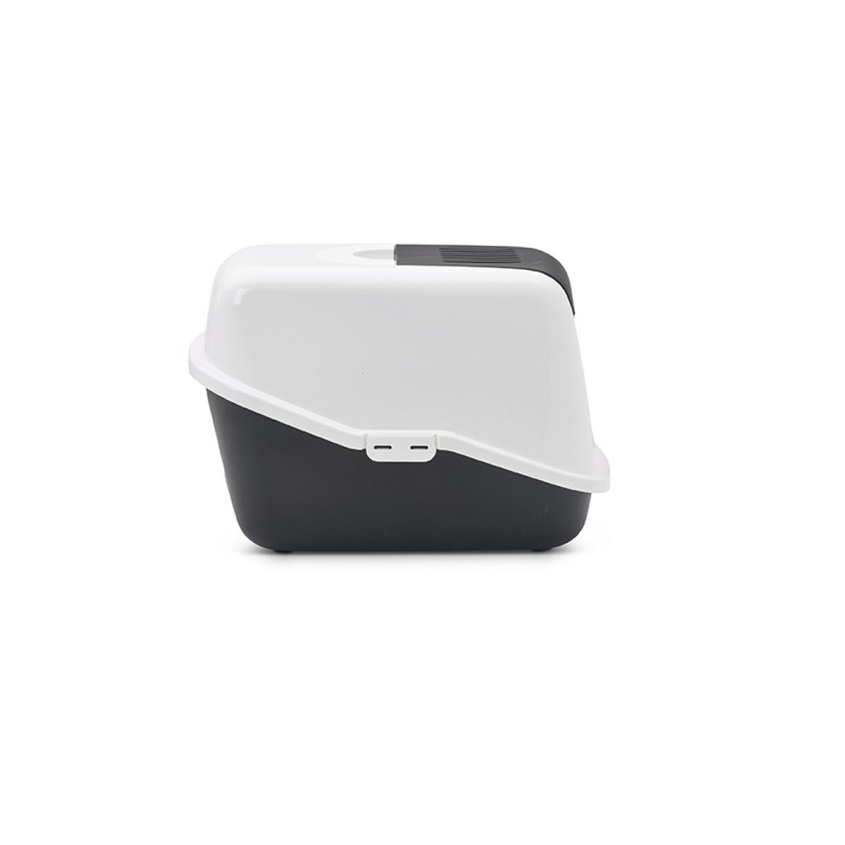 Cat Litter Box Savic Nestor White Black Plastic