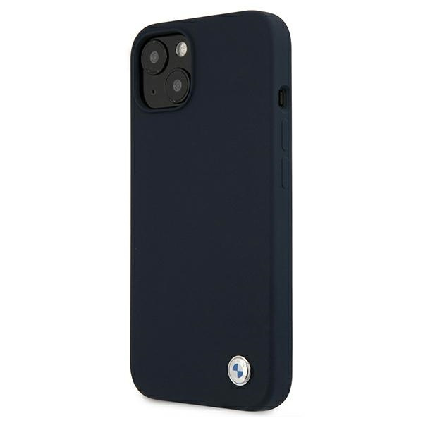 BMW BMHCP13SSILNA Apple iPhone 13 mini navy hardcase Silicone Signature