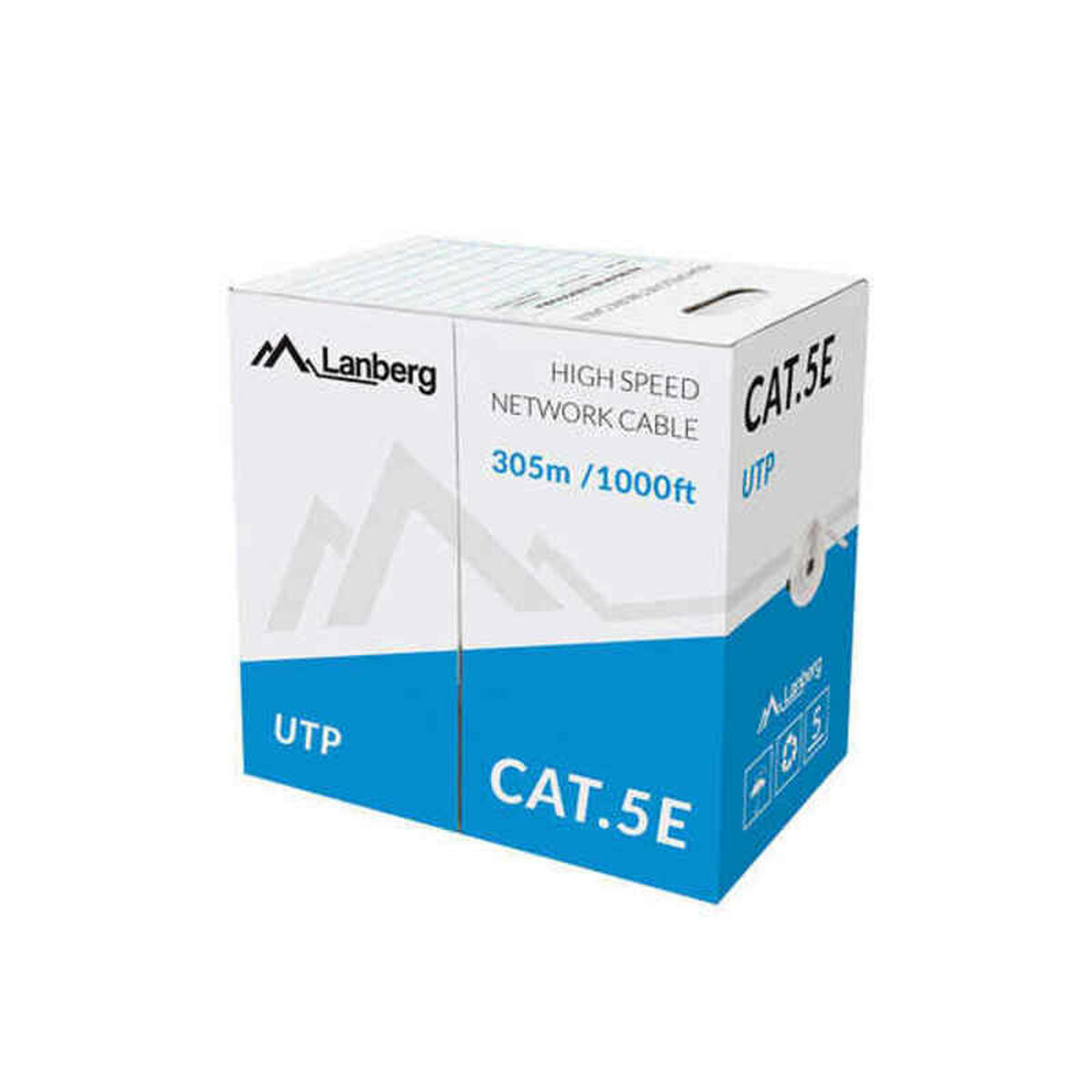 UTP Category 5e Rigid Network Cable Lanberg LCU5-11CC-0305-S Coil 305 m Grey