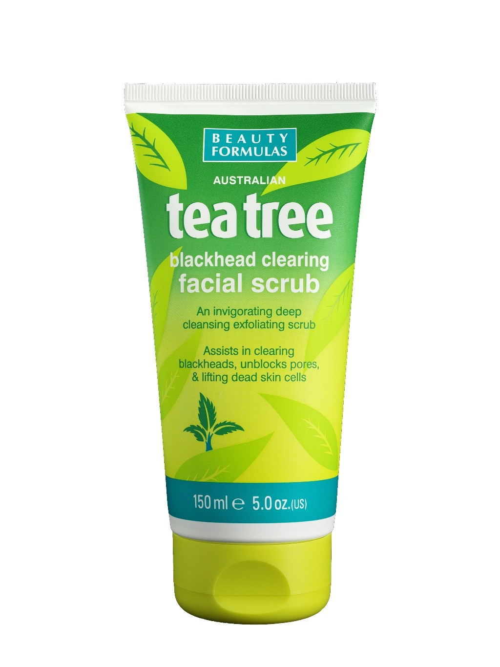 Beauty Formulas Tea Tree Peeling oczyszczający do twarzy  150ml