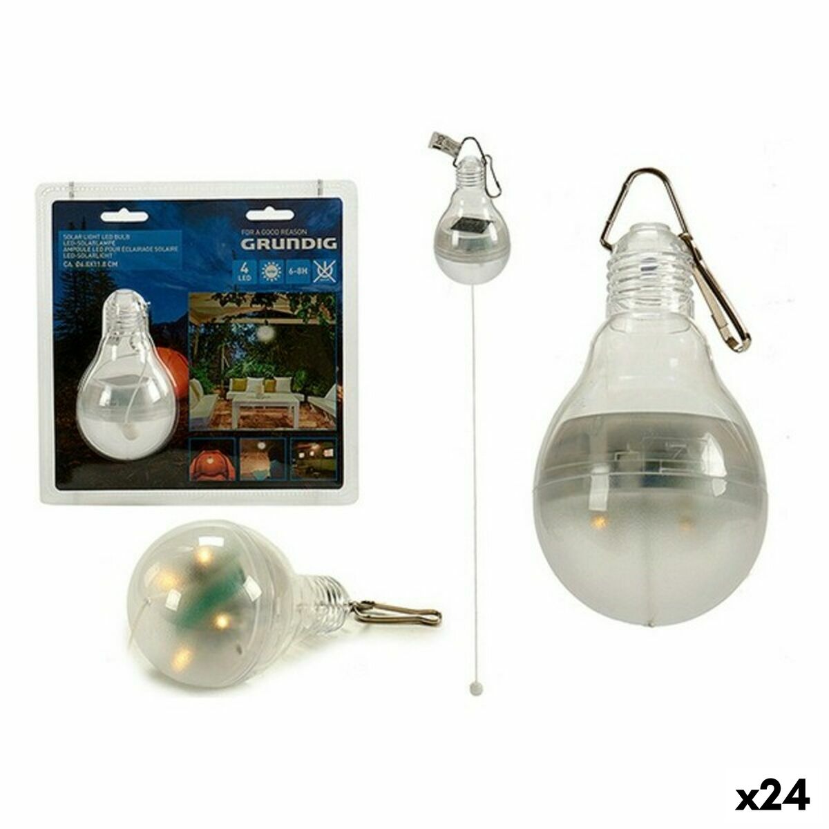 LED lamp Grundig Solar lamp (7 x 12 x 7 cm) (24 Units)